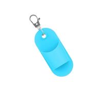 Portachiavi multiuso in neoprene protettore per rossetto, ideale da viaggio, alternativa alla borsa per il trucco, accessorio in gomma per lucidalabbra, Blu, Taglia unica