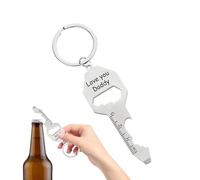 Portachiavi multiuso tascabile, portachiavi multiuso - strumento tascabile e zaino per il trasporto quotidiano, apribottiglie a chiave multi-strumento in acciaio inossidabile, chiave, cacciavite