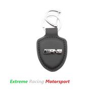 PORTACHIAVI NEW25 IN ECOPELLE COLORE NERO LOGO METALLICO AMG