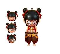 Portachiavi Nezha, Portachiavi Bambola, Nezha 2, 2025 Animation Movie Nezha Keychain, Obing Cute Nezha'S Set Aobing Nezha Keychain Accessories Gift, Decorazione Auto per casa o Ufficio.