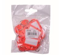 Portachiavi Office PRODUCTS, 50 x 20 mm, 10 pezzi, rosso