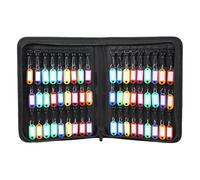 Portachiavi Organizer - Raccoglitore Portatile Ignifugo | Borsa Contenitore Per Chiavi | 54 Ganci Ed Etichette, Custodia Impermeabile Con Cerniera E Maniglia, Per Bancari, Dirigenti Alberghieri, Locat