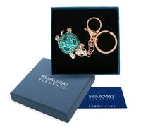Portachiavi oro donna Swarovski Elements originale G4Love cristalli tartaruga