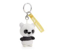 Portachiavi Panda Hello Sunshine 5cm Bianco - Delizioso Ciondolo in Forma di Animale in Morbido Peluche con Anello per cordini e Pendenti