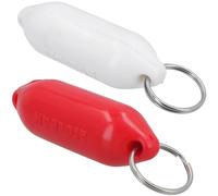 Portachiavi parafango galleggiante 2 CONFEZIONI 9 cm rosso e bianco morbido b...