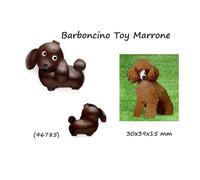 Portachiavi Pelle da Donna unisex con Cane Barboncino Toy 3D portachiave cani