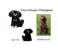 Portachiavi pelle unisex donna portachiave con cani 3D cane D'acqua Portoghese