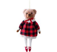 Portachiavi peluche coppia orso cartone animato simpatico accessorio peluche per