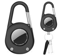 Portachiavi per AirTag impermeabile con moschettone, Custodia compatibile con Apple AirTag, Porta per bagaglio, zaino, bambini, collare cane, cover Air Tag in PC spesso e rigido antiurto e antigraffio