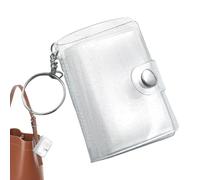 Portachiavi per album fotografico, album fotografico con 24 tasche | ciondolo per borsa portatile trasparente | per foto adulte, uomini, donne, compleanno, matrimonio, scuola, portafoglio