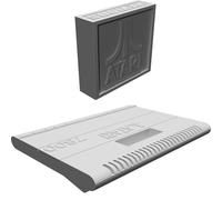 Portachiavi per Atari 7800 Stampato in 3D Mini Console Xevious Cartuccia