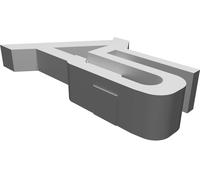 Portachiavi per Audi A5 Logo Stemma Stampato 3D Accessorio Regalo