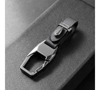 Portachiavi per Auto,Cinturino Portachiavi per Uomo,Accessori Chiave per Auto,per Smart 451 Brabus Smart 453,[Black] Tin Square Buckle