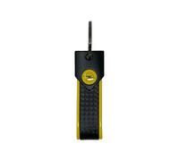 Portachiavi per Auto Compatibile con Opel, Resistente e Duraturo, Chiusura con Anello, Ideale come Regalo, 90 x 20 mm (Giallo Logo Giallo)