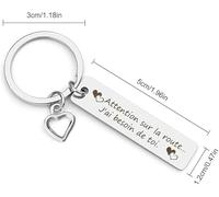 Portachiavi Per Auto Da 2 Pezzi, Resistente E Resistente Allo Sbiadimento, Design Creativo Delle Lettere, Adatto Per La Vita Quotidiana Delle Coppie, Regali Di Anniversario.