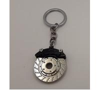 Portachiavi per auto d'epoca freno a disco con pinza stile Brembo in metallo arg