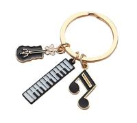 Portachiavi Per Auto Di Moda Nota Chitarra Ciondolo Vita Appeso Borse Gioielli