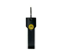 Portachiavi per Auto Opel, Chiusura con Anello, 90 x 20 mm, Bianco, Logo Giallo