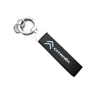 Portachiavi per Auto per Citroen C2 C3 C4 C5 C6, Portachiavi Anti-Smarrimento in Lega Di Alta Qualità, Regalo Perfetto (Nero)