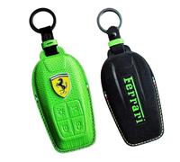 Portachiavi per Auto per Ferrari, Accessori per Auto per Uomini e Donne Design Squisito,A Lizard Skin