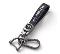 Portachiavi per Auto per Mazda MX-5 MX 5 MX5, Portachiavi per Auto Portachiavi Anti-smarrimento con Anello a D e Cacciavite, Accessori per Auto,Bla-ck-L