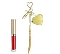 Portachiavi, per balsamo per le labbra, portaoggetti a rete, portachiavi con specchio, per donne, ragazze, adolescenti, borsa da viaggio, palestra, lavoro, attività all'aperto, spostamenti