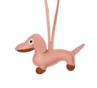 Portachiavi per cani, portachiavi per cani, portachiavi per cani in pelle PU cartone animato | design tipico del cane, organizzatore di chiavi, ornamento per cani pe, rosa, Consulte la descripción