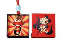Portachiavi per capodanno cinese, accessorio portachiavi con ciondolo a forma di serpente, ciondolo portafortuna a forma di serpente, ornamento per l'anno del serpente, portachiavi per