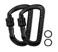 Portachiavi per caraibino, portachiavi per caraibino, portachiavi da campeggio, attrezzatura da trekking, in alluminio, per campeggio, carabino, clip
