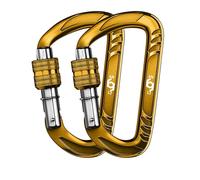 Portachiavi per caraibino, portachiavi per caraibino, portachiavi da campeggio, attrezzatura da trekking, in alluminio, per campeggio, carabino, clip
