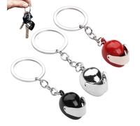 Portachiavi per Casco da Moto, 3 Pezzi, Angelo Custode Motociclista Con Anello Appeso, Accessori per La Decorazione Dell'Auto, per Auto Elettriche, Biciclette, Moto, Regalo di Compleanno, Vacanza