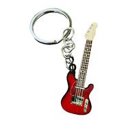 Portachiavi per chitarra, in acciaio inox, decorazione per zaino, portachiavi per chitarra, portachiavi per chitarra