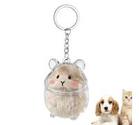 Portachiavi per collettore di peli di cane | Charm trasparente per borsa,Pendenti portachiavi scatola peli cucciolo, per borsa a portafoglio da viaggio, scuola, bagaglio casa, b, Se référer au