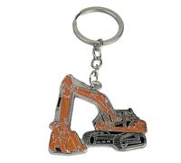 Portachiavi per Escavatore Arancione Opera - Accessorio per Chiavi con Pala o Casseruola per Amanti dei Lavoratori, Costruzioni - Arancione