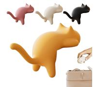 Portachiavi per Gatti | Gancio per Scrivania e Borse,Gancio Rimovibile 4 Pezzi Organizzatore per Cavo Cucina Bagno Borsa Zaino Armadio Aula Filo