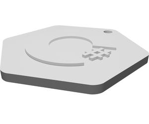 Portachiavi per Logo C Sharp Programmatore Developer Regalo Stampato 3D
