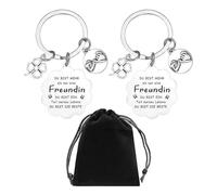 Portachiavi Per Migliore Amico Da 2 Pezzi, Custodia Da 1 Pezzo, Portachiavi Creativo In Metallo, Accessori Per Portachiavi, Piccoli Regali Per Gli Amici