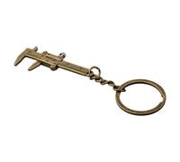 Portachiavi per mini calibro a corsoio da 0 a 40 mm, strumento di misurazione portatile in lega di zinco per chiavi dell'auto, righello tascabile compatto per ingegneri fai da te (A)