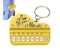 Portachiavi per pianoforte giocabile - Mini giocattolo musicale, luce e suono | Creative Finger Piano Keyring For Kids Beginners Gift Mini Keyboard Music Instrument Use
