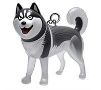 Portachiavi per raccogliere peli di cani e gatti, urna di memoria per cani e animali domestici, idea regalo, Husky, Taglia unica