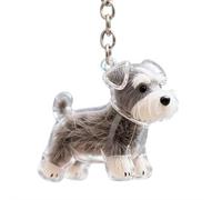 Portachiavi per raccogliere peli di cani e gatti, urna di memoria per cani e animali domestici, idea regalo, Modello C Puppy, Taglia unica