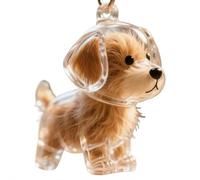 Portachiavi per raccogliere peli di cani e gatti, urna di memoria per cani e animali domestici, idea regalo, Modella un cucciolo, Taglia unica
