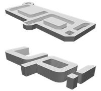 Portachiavi per Volkswagen VW Up GTI Auto Stampato 3D Anello Chiavi
