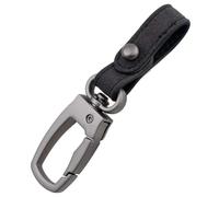 Portachiavi Personalizzati Chiavi Dell'Auto per Ford Puma K2 2020-2026, Portachiavi in Pelle con Anello A D Girevole A 360°, Anti-Smarrimento Portachiavi,B/Black