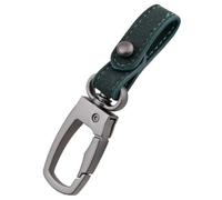 Portachiavi Personalizzati Chiavi Dell'Auto per Ford Puma SUV 2019-2026, Portachiavi in Pelle con Anello A D Girevole A 360°, Anti-Smarrimento Portachiavi,C/Dark Green