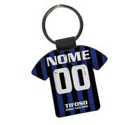 Portachiavi Personalizzato Tifoso Juventino Napoli Roma Lazio Milan calcio serie a (Interista)