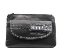 Portachiavi Piccolo In Pelle A Bustina Con Gancio e Taschino Anteriore R Roncato