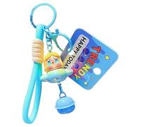 Portachiavi pilota, simpatico portachiavi per zaino | Portachiavi del fumetto con ciondolo dello zaino del pilota di bolle | Home Auto Porta Chiavi Titolare Borsa Charm Portamonete Zaino Ciondolo per