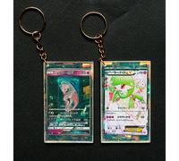 Portachiavi Pokemon Set di 2 - Gardevoir EX + MewTwo GX Japanese - Fan Art