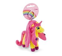 NICI Portachiavi Pony Lissy Unicorno Dilara 10cm giallo - Delizioso ciondolo in forma di animale in morbido peluche con anello per cordini e pendenti